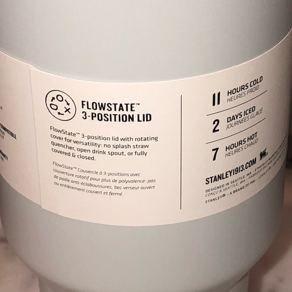 ✨NWT✨ Stanley Quencher H2.0 FlowState Tumbler 40oz (Fog) - Picture 14 of 17